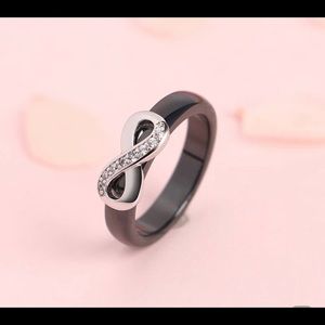 Sterling Silver and Ceramic Ring